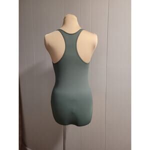 Capezio Women's Size Medium Green Racerback Leotard Bodysuit